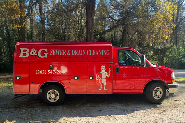 B&G Drain Cleaning Service Vehicle