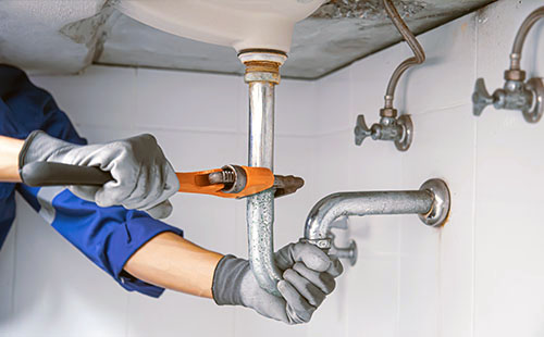 Clearing clog from sink in bathroom